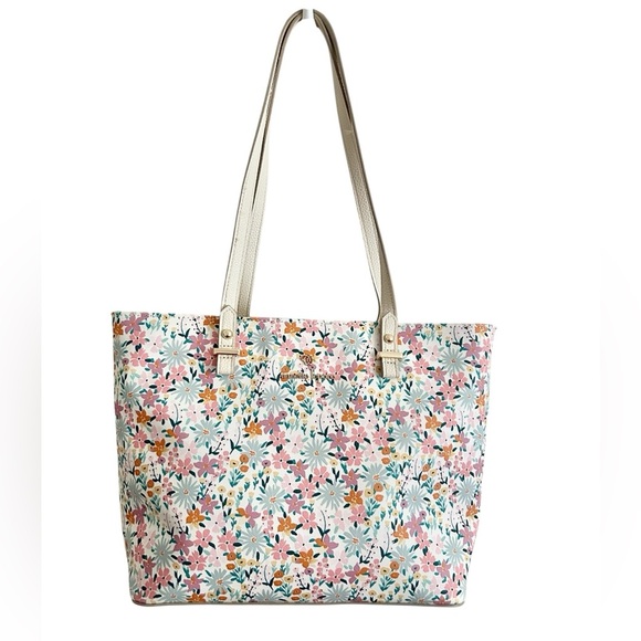 Nanette Lepore Floral Zip Tote - Picture 1 of 13